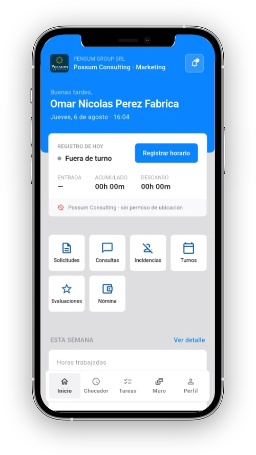 Calendario y control horario en Starfip